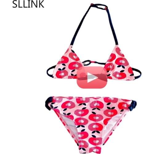 2021 Swimsuit girls tassel set 2-16 years old two piece fashion swimsuit girls summer beach wear childrens swimsuit