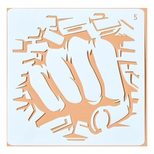 13*13 Fist Layering Stencils for Diy scrapbook/photo album Decorative Embossing coloring,painting stencil,home decor