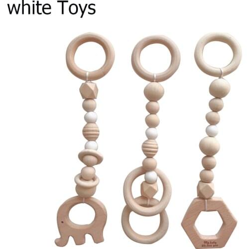 Wooden Living Bedroom Decor Foldable Baby Play Activity Gym 3pcs Wooden Baby Toys Gymnastics Exercise Rack Newborn Bedroom Decor