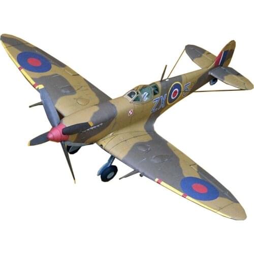 34*28cm Spitfire Fighter World War II Aircraft DIY 3D Paper Card Model Building Sets Construction Toys Military Model 1:33