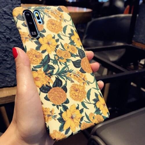 3D Floral Case For Huawei P40 P30 Nova 6 5i 4e 3i 3e Case Mate 30 Honor 20 Pro P20 Lite P Smart Plus Full Protective Hard Cover