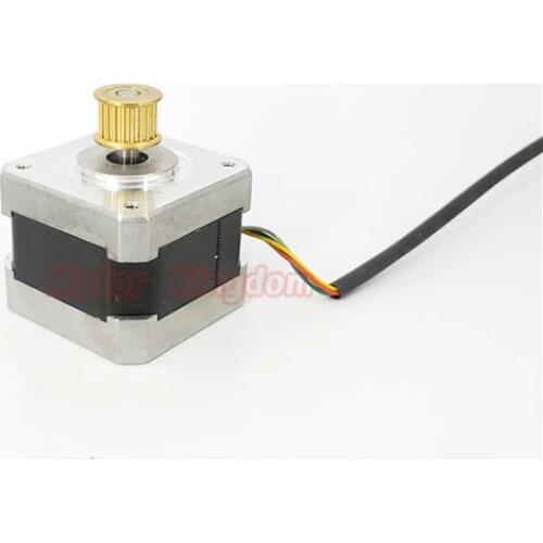 42mm*33mm Nema 1.8 Degree 2-Phase 4-Wire Precision Hybrid Stepper Motor with Copper pulley RepRap DIY Robot CNC 3D Printer