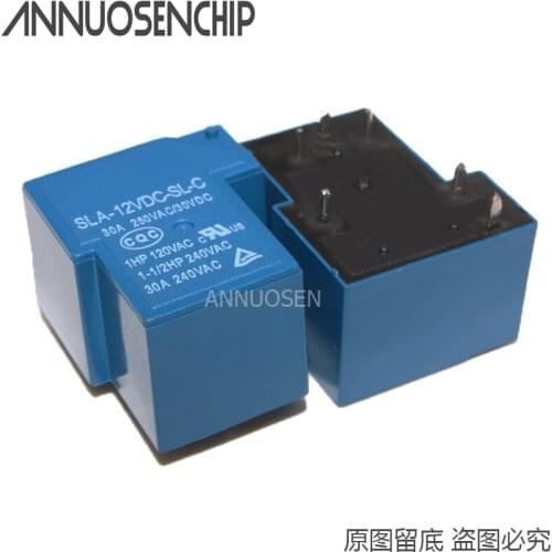 5PCS/lot Power relays SLA-05VDC-SL-C SLA-12VDC-SL-C SLA-24VDC-SL-C 5V 12V 24V 30A 6PIN T90