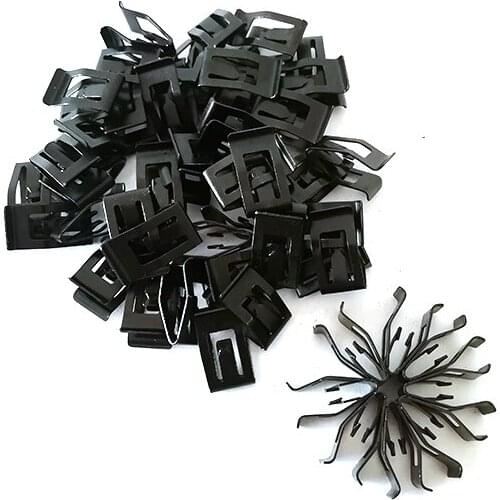 50pcs Metal Interior Trim Fasteners Retainer Clips for Car Console Dashboard Panel