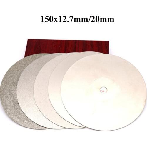6 inch 150mm inner hole 12.7mm Diamond Coated Flat Lap Wheel Jewelry Grinding Polishing Disc Drop Shipping