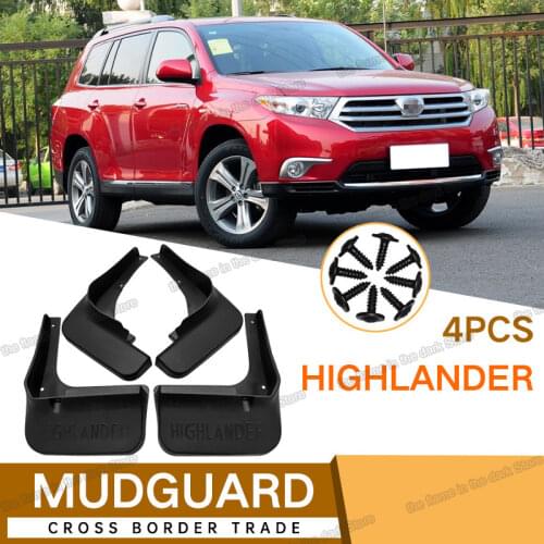 Lsrtw2017 Abs Car Wheel Mudguard Mud Guard Fender Protection for Toyota Highlander XU40 XU50 2009-2018 Accessories Auto Styling