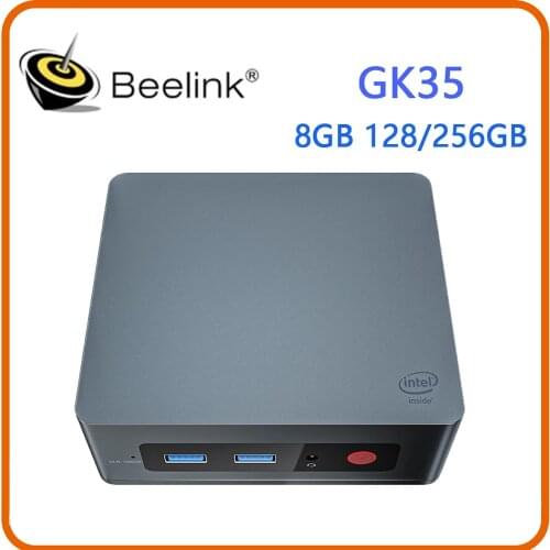 Beelink GK35 Intel J3455 8G 256G Mini PC 64Bit Wins10 Ubuntu OS Laptop Desktop Industrial Computer for Office Work Games Tablet