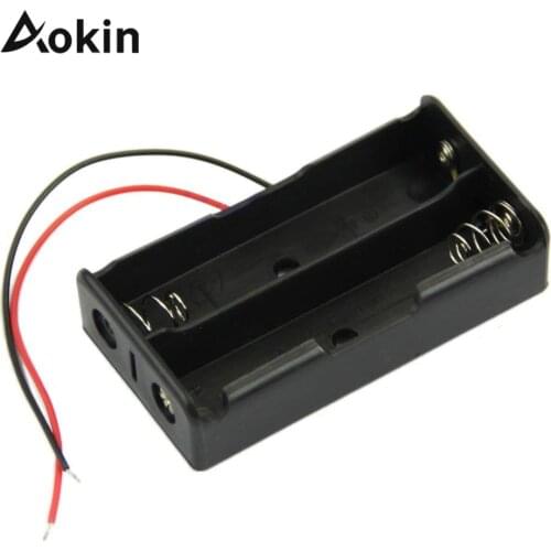18650 Battery Storage Case Plastic Box Holder Leads 1 2 3 4 Slot Way 3.7V DIY Batteries Clip Holder Container With Wire Lead Pin