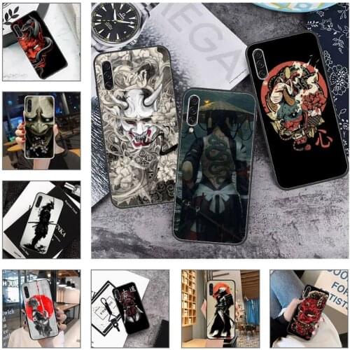Japanese samurai oni mask Phone Case For Samsung galaxy A S note 10 7 8 9 20 30 31 40 50 51 70 71 21 s ultra plus