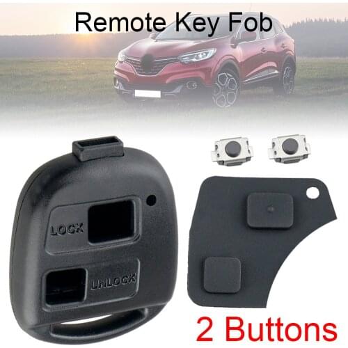 2 /3 Button Pad Switch Remote Car Replacement Key Shell Case Fit for Toyota RAV4 Yaris Prado Corolla Land Cruiser Previa Tarago