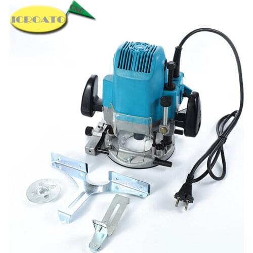 1000W Woodworking Electric Router trimmer Wood Milling Engraving Slotting Trimming machine Hand Carving Carpentry