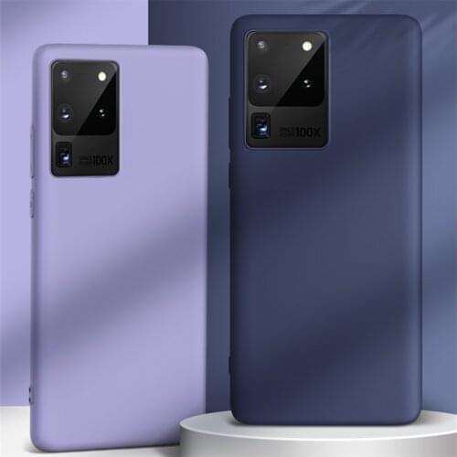 For Samsung Galaxy S20 Ultra Case Liquid Silicone Case For Samsung Galaxy S21 Ultra Note 20 Ultra S10 S10E S10 Plus S9 S8 S21