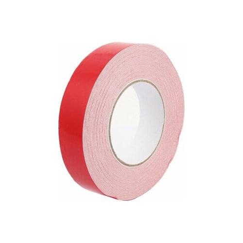 30mm x 1mm White Double Sided Self Adhesive Sponge Foam Tape for Car 10M Length