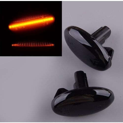 1 Pair Smoked Lens Amber LED Side Marker Light Fit for Subaru Impreza Wrx Sti Forester Liberty 2002 2003