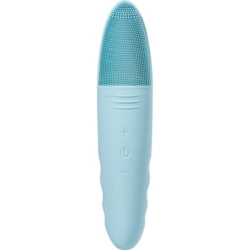 Mini Electric Facial Cleansing Brush Waterproof Silicone Sonic Face Brush Handheld Rechargeable Pore Cleaner