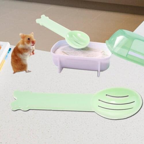 Small Pets Bath Spoon Hamster Dedicated Sand Spoon Hamsters Small Pets Cleaning Tool Hamster Dedicated Sand Spoons New
