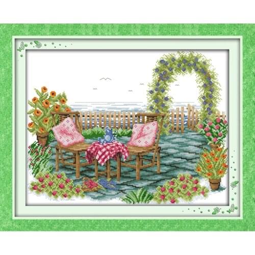 Everlasting Love Sunshine Home Chinese Cross Stitch Kits Ecological Cotton Stamped Printed 11CT 14CT DIY Christmas Decorations