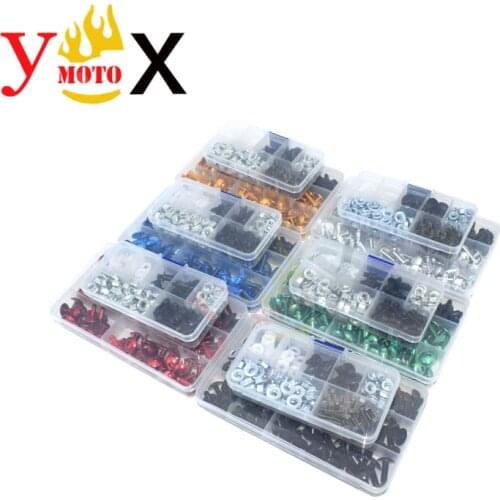 Set 233PCS Motorcycle M4 M5 M6 Fairing Bodywork Screws Bolt Fastener Clip Nut Kits For Honda VFR800 VFR1200 CBR919 NSR250 NS1