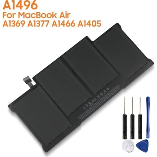 Original Replacement Battery A1496 For Mac MacBook Air A1369 A1405 A1377 A1466 Authentic Tablet Battery 7150mAh