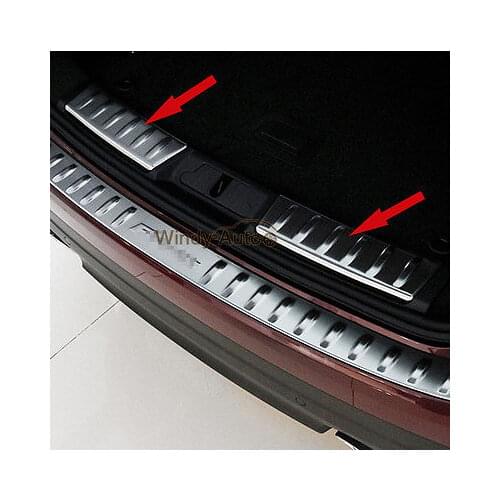 Fit For Jaguar F-pace 2016 2017 2018 Stainless Car Rear Bumper Sill Plate Cover