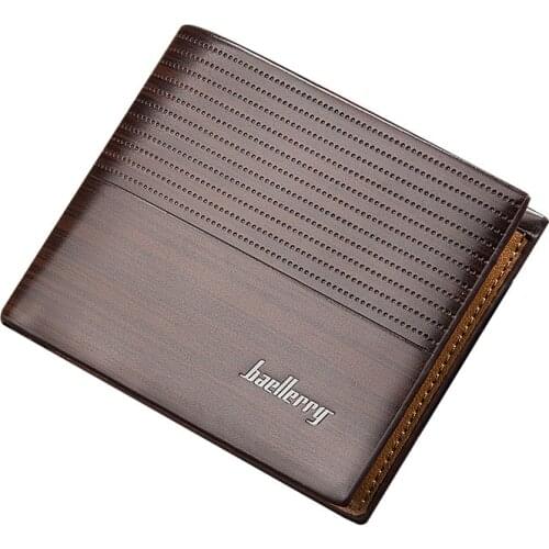 Casual PU Leather Striped Clutch Wallet Men Change Purse Bank Credit ID Card Holders Mini Wallet Coin Pocket Case Cover XB31