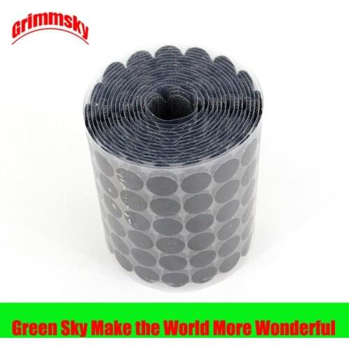 Self Adhesive Fastener Tape Dots 10/15/20/25/30mm Strong Glue Magic Sticker White Black Coins Hook and Loop Tape