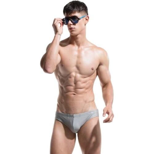 Sexy Pouch Cup Pad Mens Sexy Swimwear Swimsuits Male Beach Low Waist Mens Swim Briefs Swimming Trunks Short Beachwear
