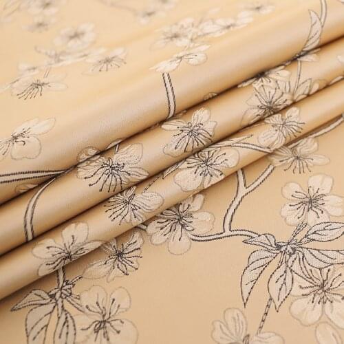 Curtain sofa fabric with flower pattern soft jacquard tablecloth material DIY cushion cover