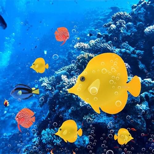 Silicone Aquarium Artificial Luminous Fish Aquatic Landscape Jellyfish Fish Glow In Dark Underwater Fish Tank Decoration