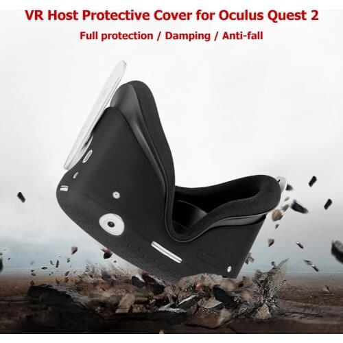 Silicone Protective Shell Front Cover for Oculus Quest 2 VR Headset Accessories VR Helmet Protective Front Cover