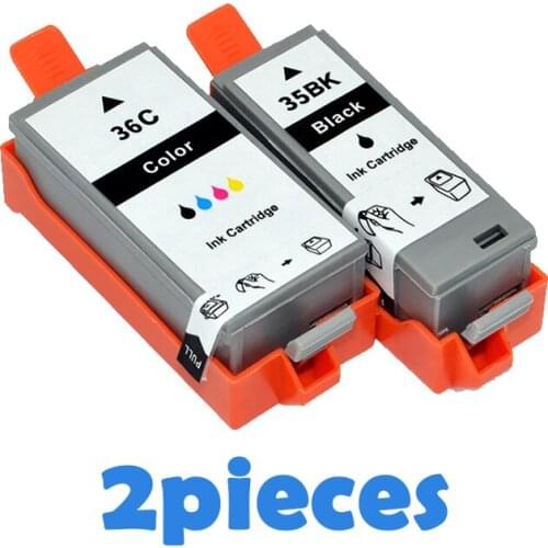 2pcs Compatible Ink Cartridges PGI35 CLI36 PGI-35 CLI-36 PGI 35 CLI 36 For Canon Pixma IP100B IP100 IP100 mini 260 320 printers