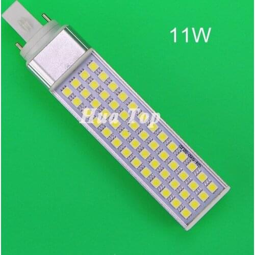 10pcs lampade de LED 11W Horizontal Plug Light G23 E27 G24 SMD5050 corn Bulb Wide voltage Residential Lamp High luminous Ampoule