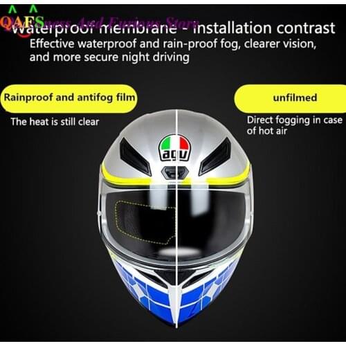 Universal Motorcycle Helmet Anti Fog Patch Visor Lens Helmet Len Protective Film Helmet Visor Insert Film Fog Resistant Patch
