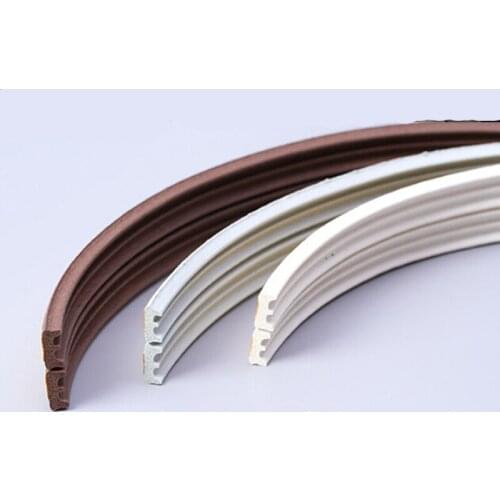 5m E type wood window door foam rubber self adhesive seal strip weatherstrip