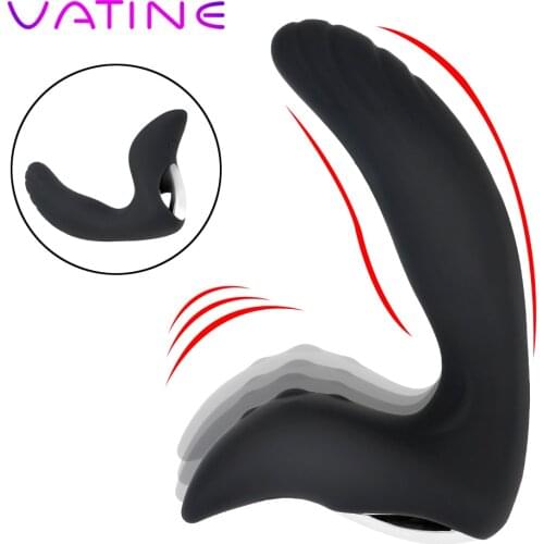 VATINE 10 Speeds Male Prostate Massage Vibrator Anal Plug Powerful Motors Prostata Stimulator Butt Plug Sex Toys for Men