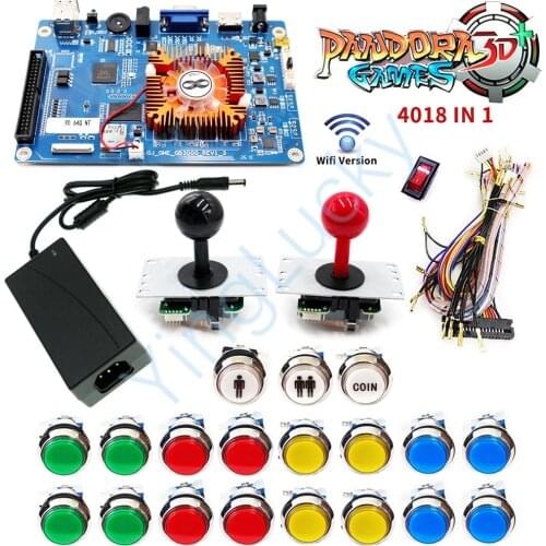 Yinglucky Pandora box kit joystick DIY kit arcade kit + joysticks + arcade LED button + copy sanwa joystick + game console wire
