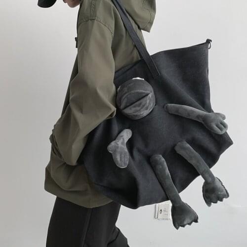 Fun personality large capacity handbags womens new shoulder messenger bag ins Harajuku streetwear chic ladies shoulder bag