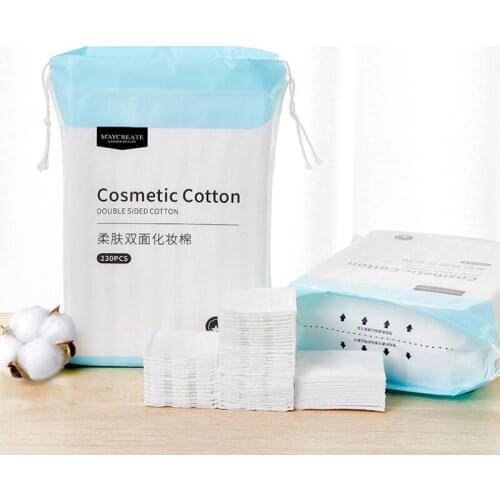 50/230/1000pcs Makeup Cotton Double Side 3 Layer Makeup Cotton Pads Single Side Cosmetic Remove Cotton Pads Makeup Tools