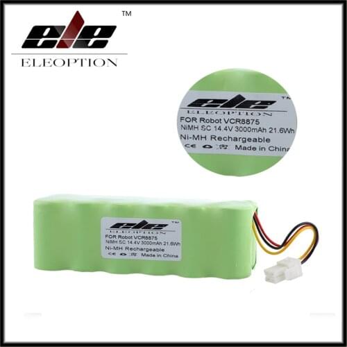 ELEOPTION 14.4V 3000mAh 3.0Ah Ni-MH Rechargeable Vacuum Cleaner Battery For Samsung NAVIBOT VCR8875 14.4 Volt