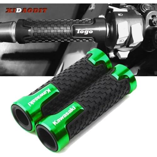 For Kawasaki NINJA 300 400 ZX6R ZX9R ZX12R Z800 Z750 Z250 ER6N/F 22MM Motorcycle Aluminum handlebar grip Handle grips