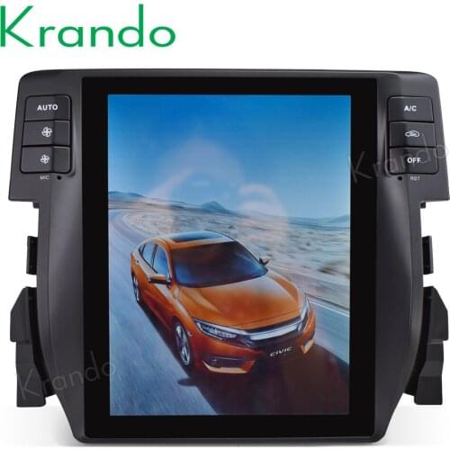Krando Android 9.0 10.4" for Honda Civic 2016-2018 car multimedia player Car stereo with screen som automotivo para carro