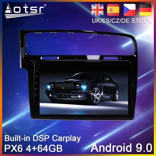 Android 10 PX6 64G Car DVD Player GPS Navigation For Volkswagen Golf 7 VII 2014-18 Auto Radio Stereo Multimedia Player Head Unit