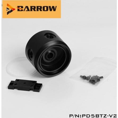 Barrow YKD5BTZ-V2/PD5BTZ-V2 POM/PMMA Acrylic Water Pump Top For D5 / MCP655 Serise Pump Computer Water Cooling