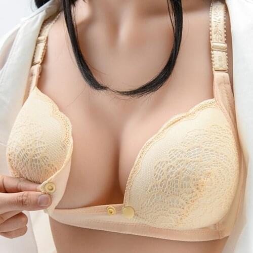 Wire Free Maternity Bra Front Closure Breastfeeding Nursing Bra Pregnant Women Sleeping Bras Soutien Gorge Allaitement Underwear