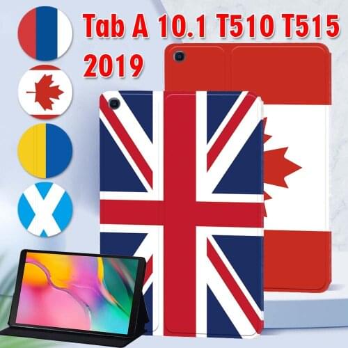 Tablet Case for Samsung Galaxy Tab A 10.1 Inch 2019 T510/T515 Cover + Free Stylus
