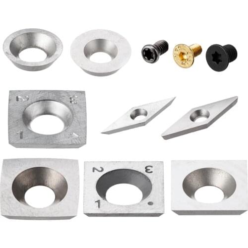 DANIU 1pc Wood High Hardness Carbide Insert Cutters Screws DIY Wood Turning Tool Woodworking Lathe Tools