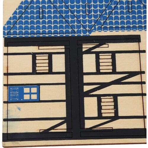 3D Wooden Puzzle Toy Baby Wood House Model Buliding Assemble Educational Toys Creative Jigsaw Puzzles Toys Kids Gifts