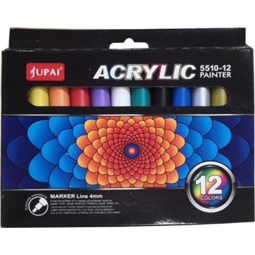 Paint Pens 12/24/36 Colors Paint Markers Oil-Based Painting Marker Pen Set for Rocks Painting Wood Fabric Plastic Canvas etc
