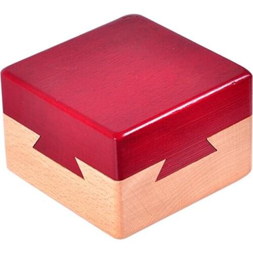 Brain Teaser Game Wooden Magic Box Secret Box Puzzle Game Luban lock IQ Toys For Children Adult Educational Toys Montessori Gift