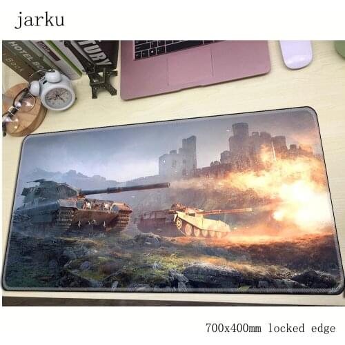 World of tanks pad mouse computador gamer mause pad 700x400X2MM padmouse wrist rest mousepad ergonomic gadget office desk mats